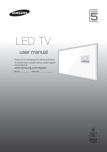 Samsung TV 48" Full HD Flat Smart J5500 Serie 5 - Quick Guide_10 MB, pdf, ENGLISH, GERMAN, ITALIAN