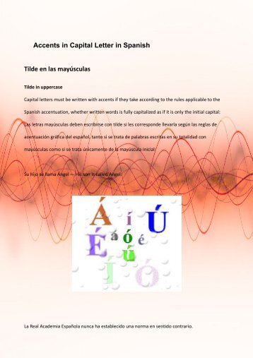 Accents in Capital Letters in Spanish