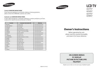 Samsung LE27S73BD - User Manual_16.08 MB, pdf, ENGLISH