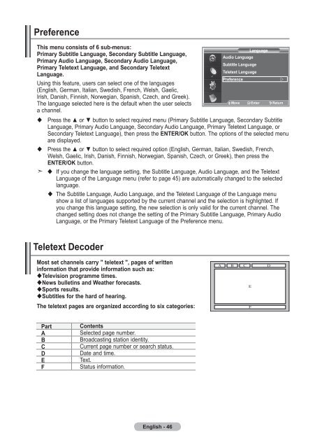 Samsung LE32R87BD - User Manual_46.82 MB, pdf, ENGLISH, DANISH, FINNISH, NORWEGIAN, SWEDISH