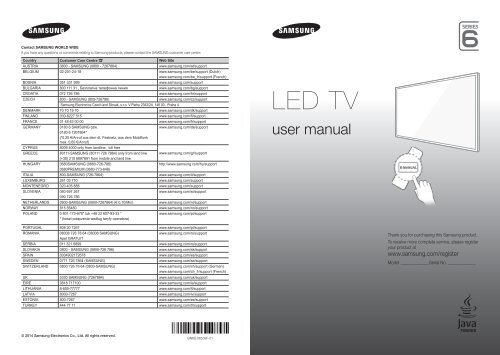 Samsung TV 55&quot; Full HD Curvo Smart H6800 Serie 6 - Quick Guide_10.38 MB, pdf, ENGLISH, GERMAN, ITALIAN