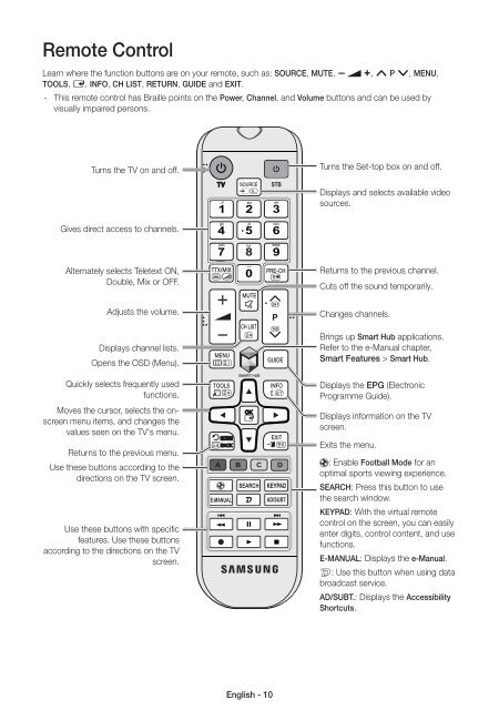 Samsung TV 55&quot; Full HD Curvo Smart H6800 Serie 6 - Quick Guide_10.38 MB, pdf, ENGLISH, GERMAN, ITALIAN