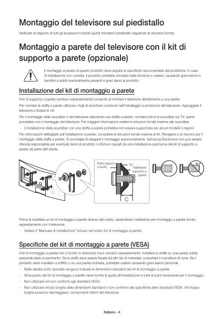 Samsung TV 55&quot; Full HD Curvo Smart H6800 Serie 6 - Quick Guide_10.38 MB, pdf, ENGLISH, GERMAN, ITALIAN