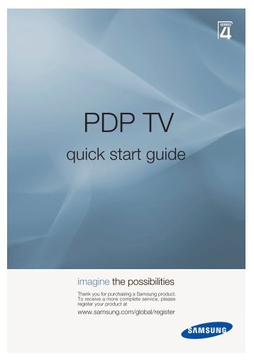 Samsung PS50A410C3 - Quick Guide_1.62 MB, pdf, ENGLISH