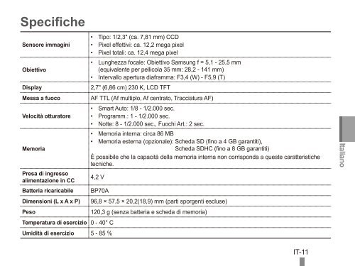 Samsung PL80 - Quick Guide_9.85 MB, pdf, ENGLISH, DUTCH, FRENCH, GERMAN, ITALIAN, PORTUGUESE, SPANISH