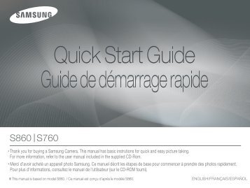 Samsung S760 - Quick Guide_7.29 MB, pdf, ENGLISH, FRENCH, SPANISH