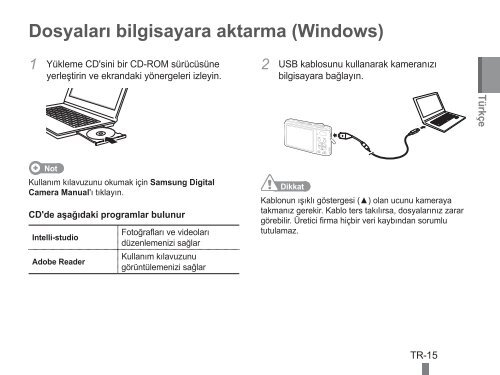 Samsung PL90 - Quick Guide_3.33 MB, pdf, ENGLISH, TURKISH