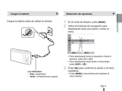 Samsung PL90 - Quick Guide_2.45 MB, pdf, ENGLISH, SPANISH