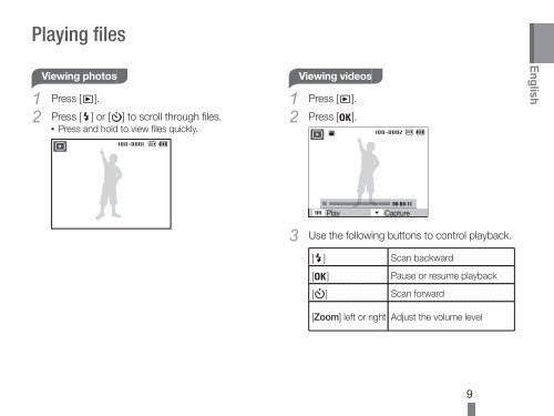 Samsung PL90 - Quick Guide_2.73 MB, pdf, ENGLISH, SPANISH