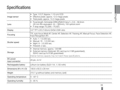 Samsung WB600 - Quick Guide_9.37 MB, pdf, ENGLISH, ARABIC, CHINESE, FRENCH, INDONESIAN, PERSIAN, THAI