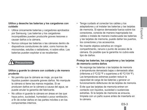 Samsung PL90 - Quick Guide_3.57 MB, pdf, ENGLISH, FRENCH, SPANISH