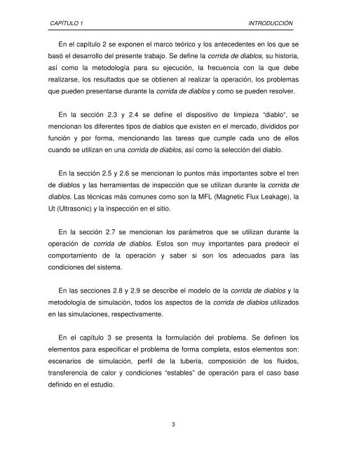 Estudio numerico de la corrida de diablos para el mantenimiento de la produccion en oleoductos