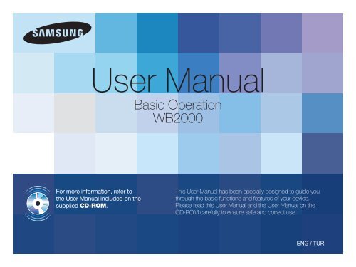 Samsung WB2000 - Quick Guide_4.14 MB, pdf, ENGLISH, TURKISH
