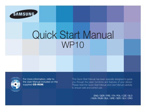 Samsung ST60 - Quick Guide_20.6 MB, pdf, ENGLISH, BULGARIAN, CROATIAN, CZECH, FRENCH, GERMAN, GREEK, HUNGARIAN, ITALIAN, POLISH, ROMANIAN, SERBIAN, SLOVAK, SLOVENIAN