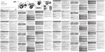 Samsung 85 mm F1.4 ED SSA Telephoto Prime Lens - User Manual_0.01MB, pdf, KOREAN, ENGLISH, CHINESE, CHINESE, DANISH, DUTCH, FINNISH, FRENCH(FRANCE), GERMAN, ITALIAN, NORWEGIAN, PORTUGUESE, RUSSIAN, SPANISH, SWEDISH, TURKISH