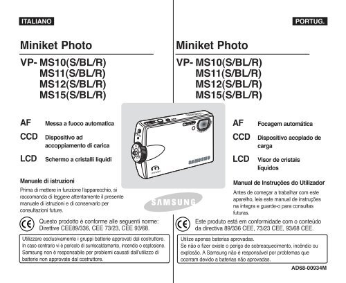Samsung VP-MM11S - User Manual_4.63 MB, pdf, ITALIAN, PORTUGUESE