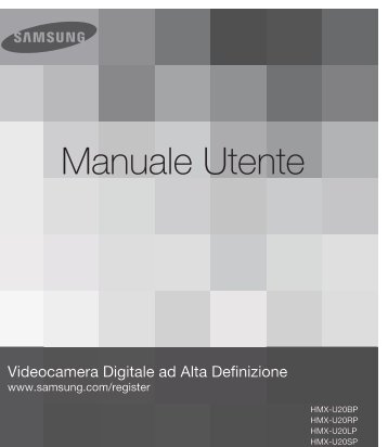 Samsung HMX-U20SP - User Manual_3.74 MB, pdf, ITALIAN