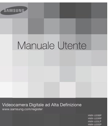 Samsung HMX-U20BP - User Manual_3.74 MB, pdf, ITALIAN