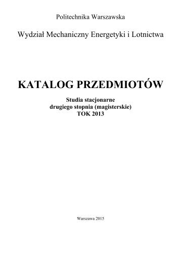 KATALOG PRZEDMIOTÓW