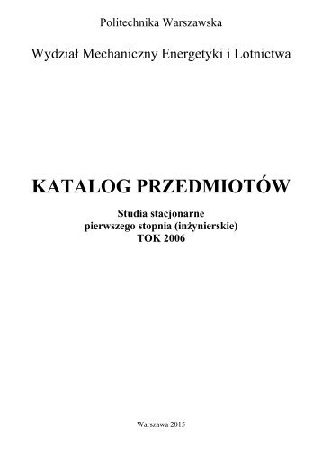 KATALOG PRZEDMIOTÓW