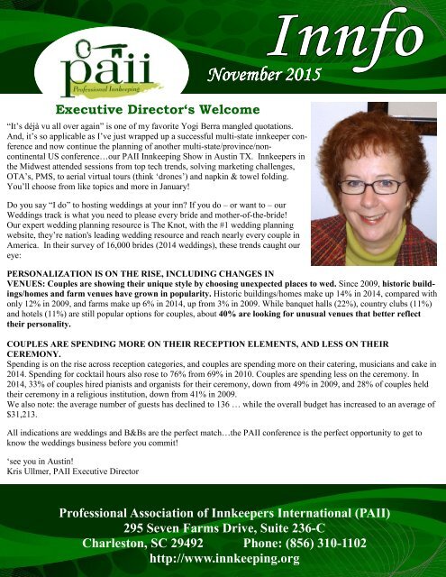 PAII newsletter November 2015