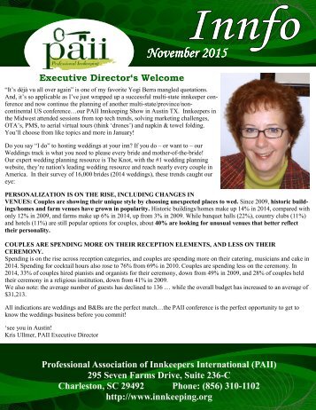 PAII Newsletter November 2015