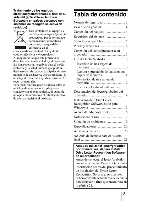 Sony MRW62E-T2 - MRW62E-T2 Istruzioni per l'uso Spagnolo