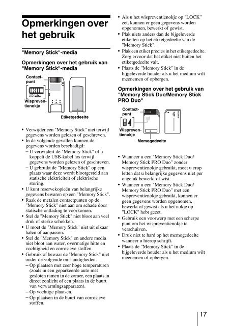 Sony MRW62E-S2 - MRW62E-S2 Istruzioni per l'uso Olandese