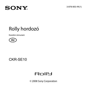 Sony CKR-SE10 - CKR-SE10 Istruzioni per l'uso Ungherese