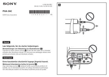 Sony PHA-3AC - PHA-3AC Volantino Norvegese