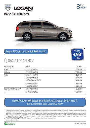 ÚJ DACIA Logan MCV