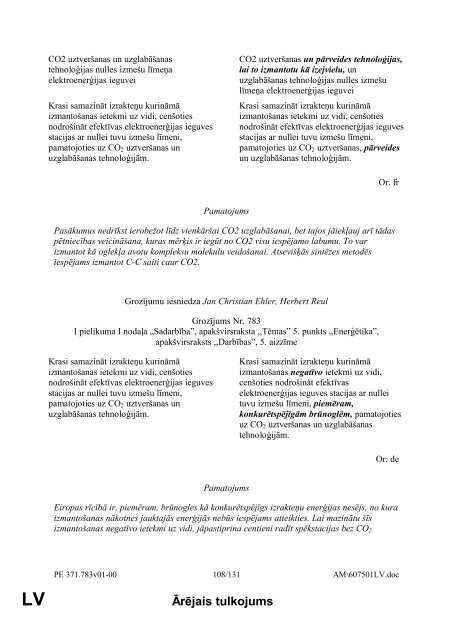 Ārējais tulkojums LV - Eiropas Parlaments - Europa