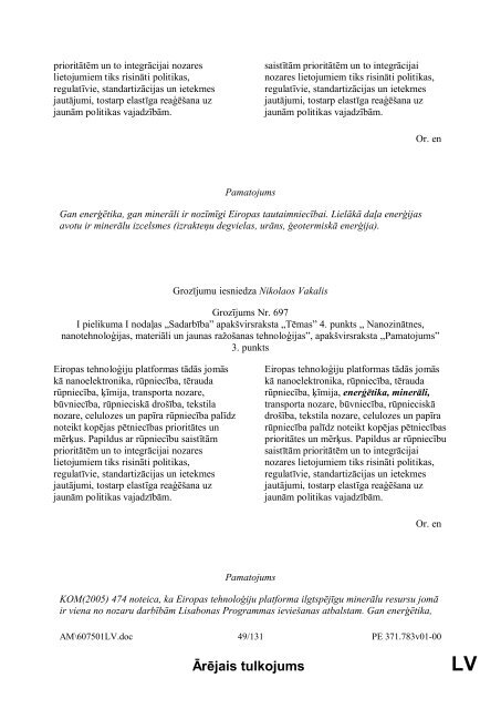 Ārējais tulkojums LV - Eiropas Parlaments - Europa