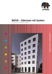 WDVS – Dämmen mit System - Caparol