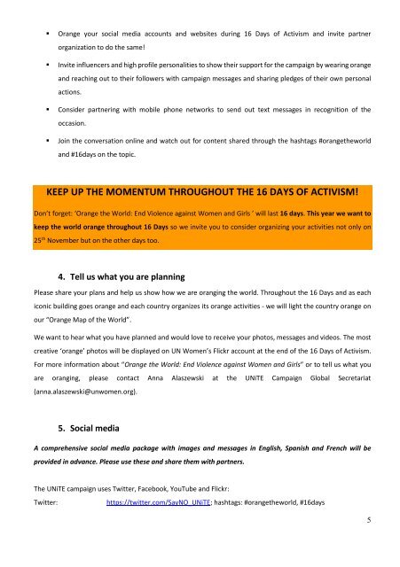 YOU ARE INVITED TO “ORANGE THE WORLD END VIOLENCE AGAINST WOMEN AND GIRLS”