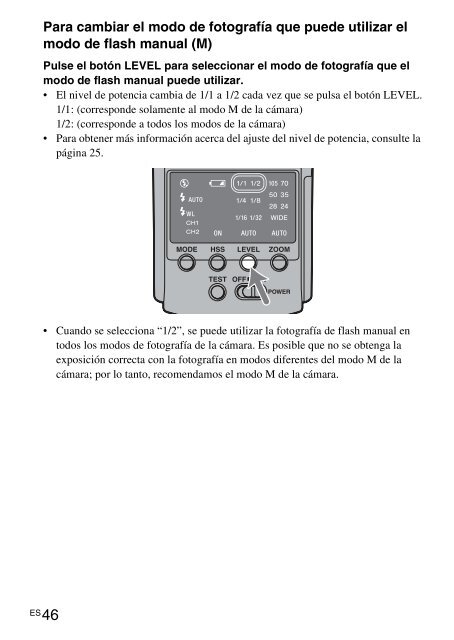 Sony HVL-F42AM - HVL-F42AM Istruzioni per l'uso Spagnolo