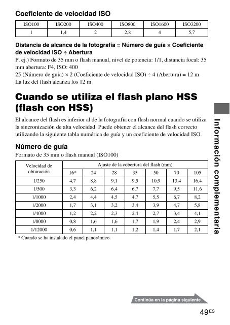 Sony HVL-F42AM - HVL-F42AM Istruzioni per l'uso Spagnolo