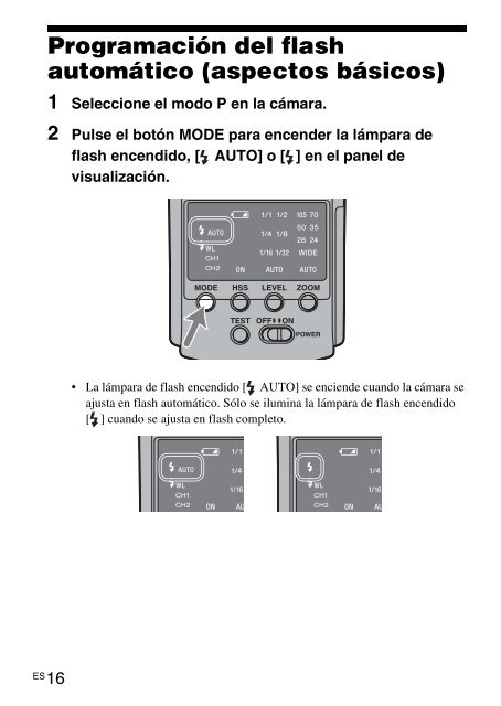 Sony HVL-F42AM - HVL-F42AM Istruzioni per l'uso Spagnolo