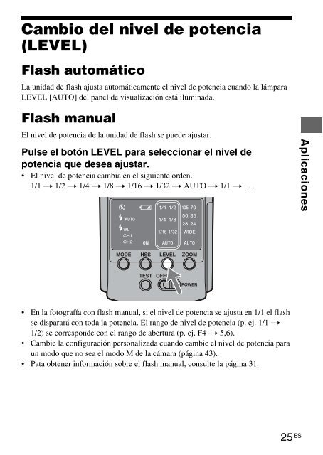 Sony HVL-F42AM - HVL-F42AM Istruzioni per l'uso Spagnolo