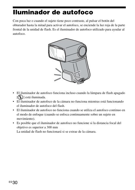 Sony HVL-F42AM - HVL-F42AM Istruzioni per l'uso Spagnolo