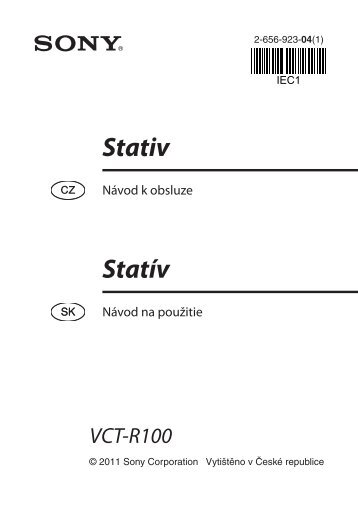 Sony VCT-R100 - VCT-R100 Istruzioni per l'uso Slovacco