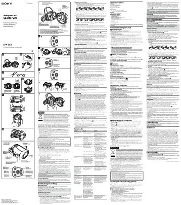 Sony SPK-CXA - SPK-CXA Istruzioni per l'uso Tedesco
