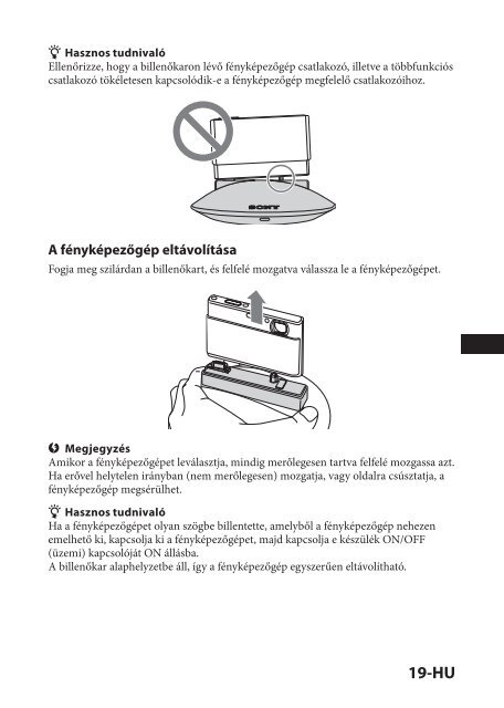 Sony IPT-DS1 - IPT-DS1 Istruzioni per l'uso Ungherese