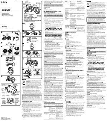 Sony SPK-CXB - SPK-CXB Istruzioni per l'uso Italiano
