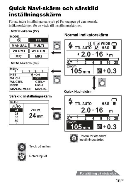 Sony HVL-F60M - HVL-F60M Istruzioni per l'uso Svedese