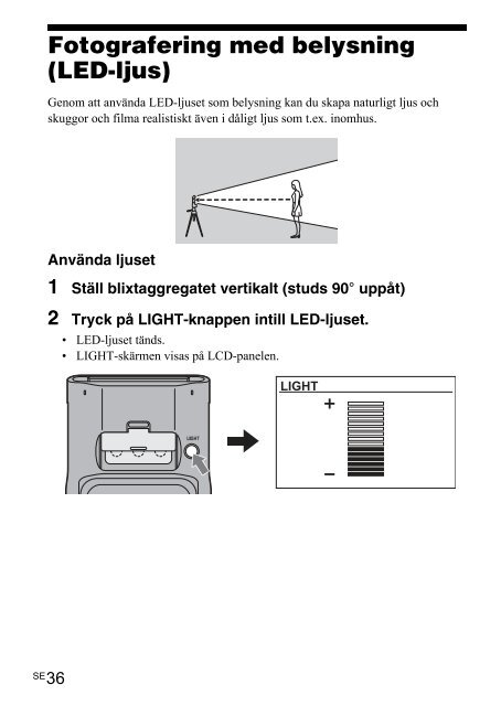 Sony HVL-F60M - HVL-F60M Istruzioni per l'uso Svedese