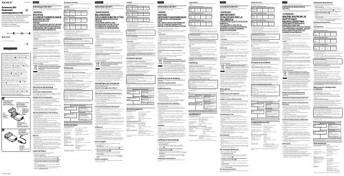 Sony ACC-TCV5 - ACC-TCV5 Istruzioni per l'uso Ungherese