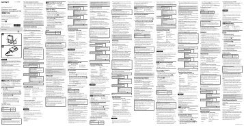 Sony ACC-CSBN - ACC-CSBN Istruzioni per l'uso Italiano