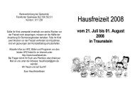 Hausfreizeit 2008 - Zeilsheim