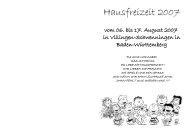 Hausfreizeit 2007 - Zeilsheim